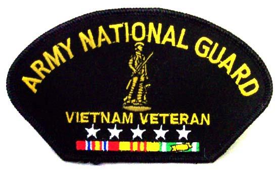 Embroidered Military Patches - US Army National Guard Vietnam Vet image