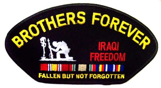Embroidered Military Patches - Brothers Forever Iraqi Freedom image