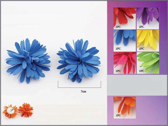 Hair Accessories -  Embellished  Hair Bows For Girls - Flowers image