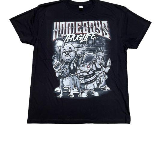 Home Boys Thug Life Mexican T-Shirt Screen Printed Uni-Sex image