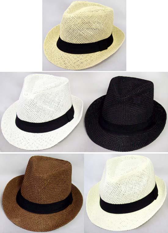 Fedora Hats For Adults - For Men - For Women - 5 Colors image