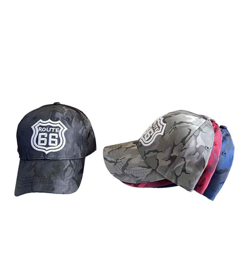 * Route 66 Embroidered Baseball Caps - Assorted Camo Colors (7508-23) image