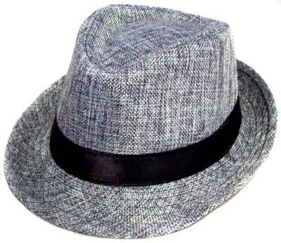 Fedora Hats For Kids - Grey Color Hat With Black Band image