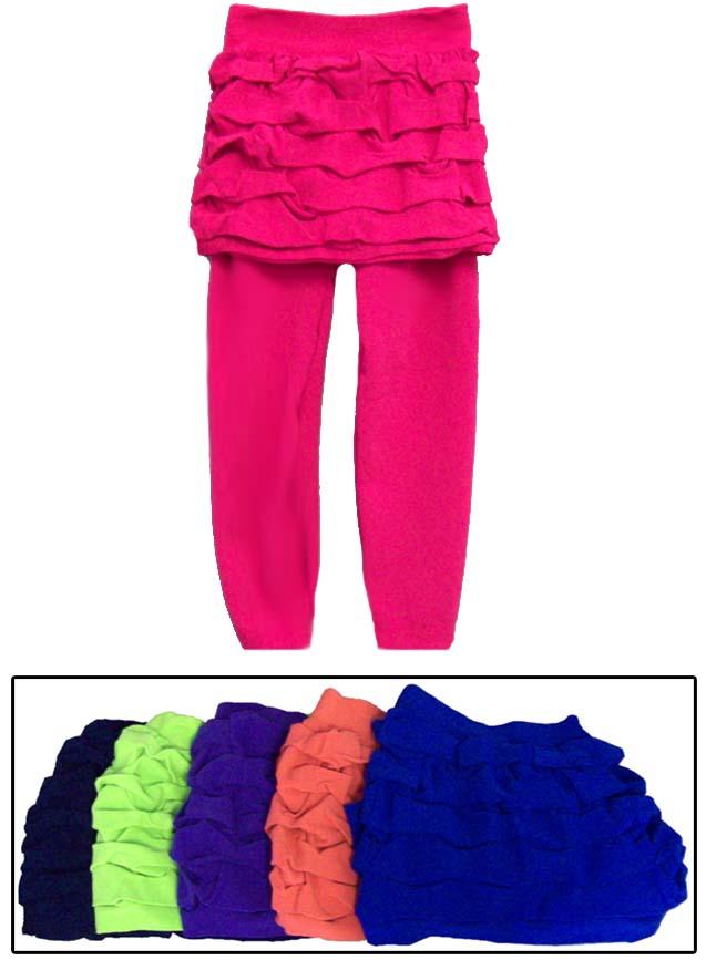 Girls Seamless Leggings& Skirt Combo image