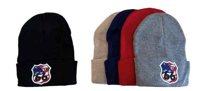 Route 66 Embroidered Beanies - Assorted Colors image