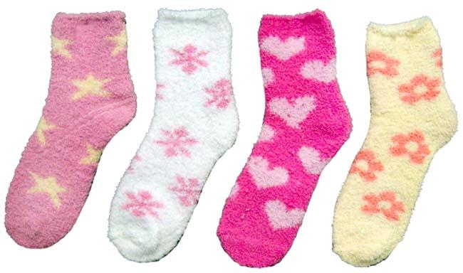 "Mopass" Plush Winter Socks For Women/Teenagers - Size: 9-11 image