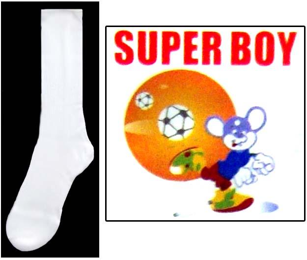 Socks   Boys Nylon Dress Socks  -  White  Sizes: S, M & L image