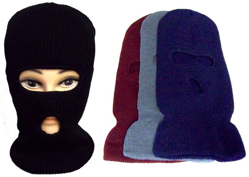 Balaclavas - Knitted Ski Caps For Adults - Solid Colors image