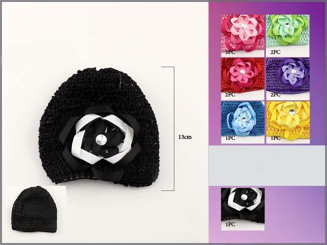 Crochet Kufis - Beanies - Winter Hats For Babies  - Ribbon image