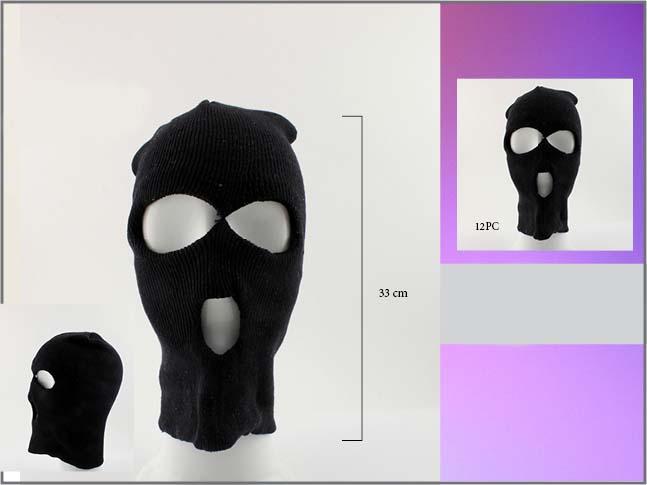 Balaclava Ski Caps For Adults - Black Color image
