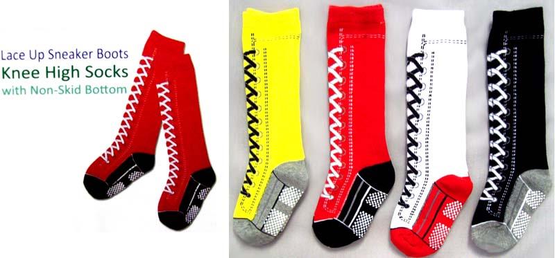 "Angelina" Girls Fashion Cotton Knee-Highs (Small Size: 1-3) image