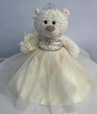 Quiceanera Terry Bear Size: 20"  Color: Beige image