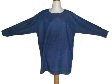 "Body Web"    Long Sleeves  Blue Denim Tops  -  For Women image