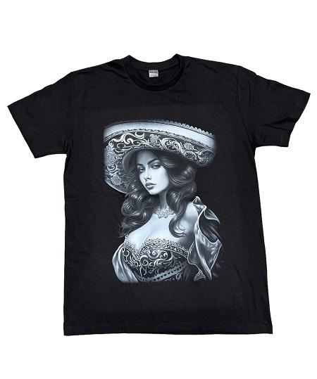 Mexican Beauty Pretty Senorita US Screen Printed T-Shirt image