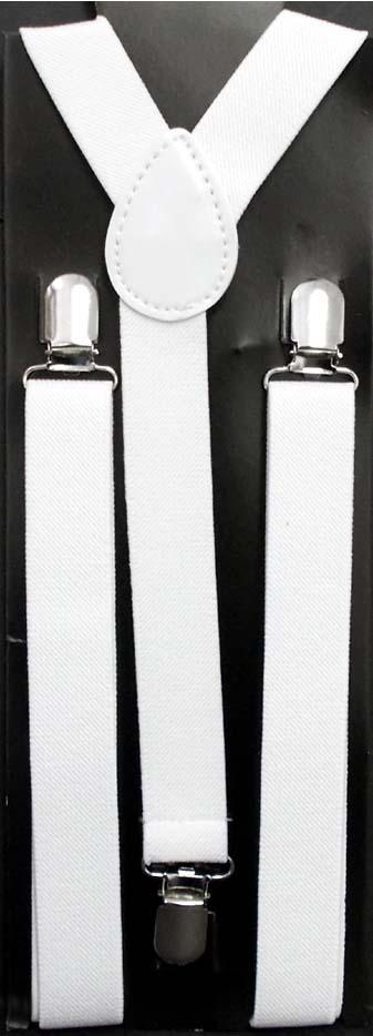 Boys Suspenders - White Color image