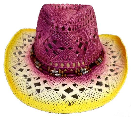Cow Boys - Cow Girls Rodeo Western Straw Hats Style image