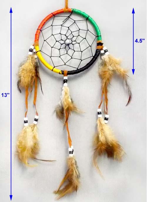 Native Pride Dream Catcher - Multi Color - Large Size: 4.5" image