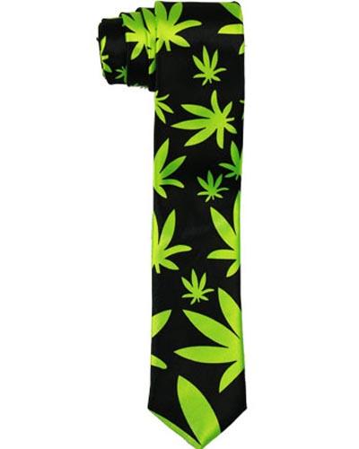 Fashion Neck Ties For Adults - Marijuana/Weed image