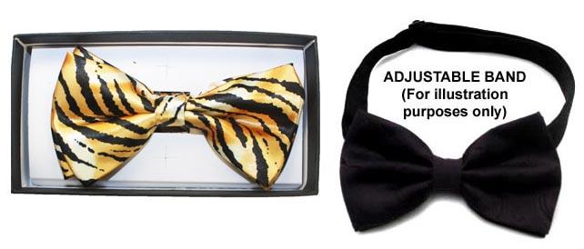 Adult Bow Tie In Prints - Tiger image