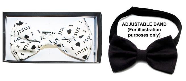 Adult Christian Bow Tie - I Love Jesus image