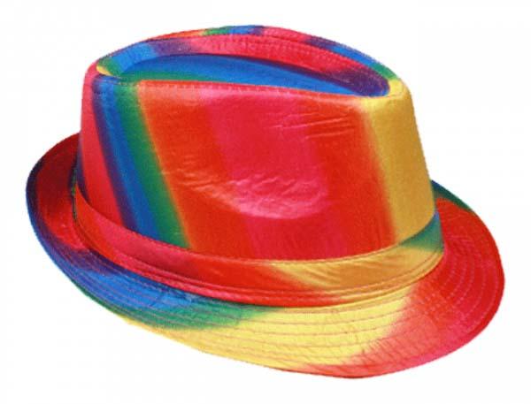 Fedora Trilby Hats For Adults - Rainbow Colors image
