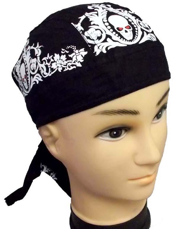 Head Wraps - Doo Rags - Biker Skull Caps ......... Skulls image