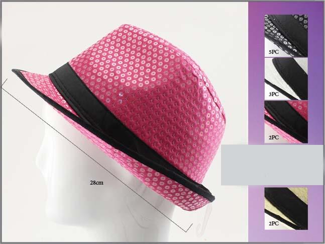 Fedora Hats For Adults - Sequined - Assorted Colors image