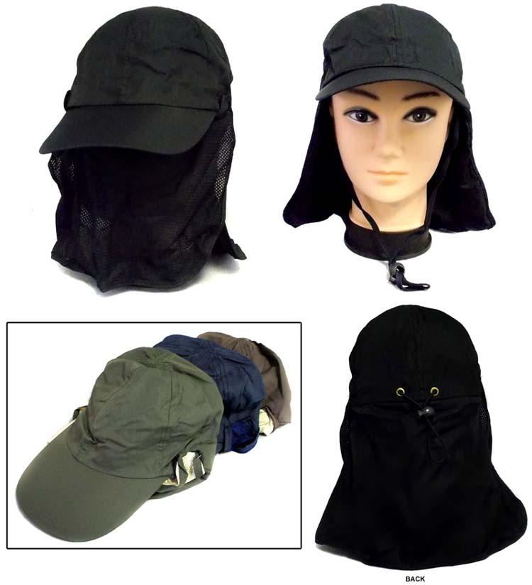 Safari Fishing Hiking Snap Brim Army Military Neck/Face Cover Hat image