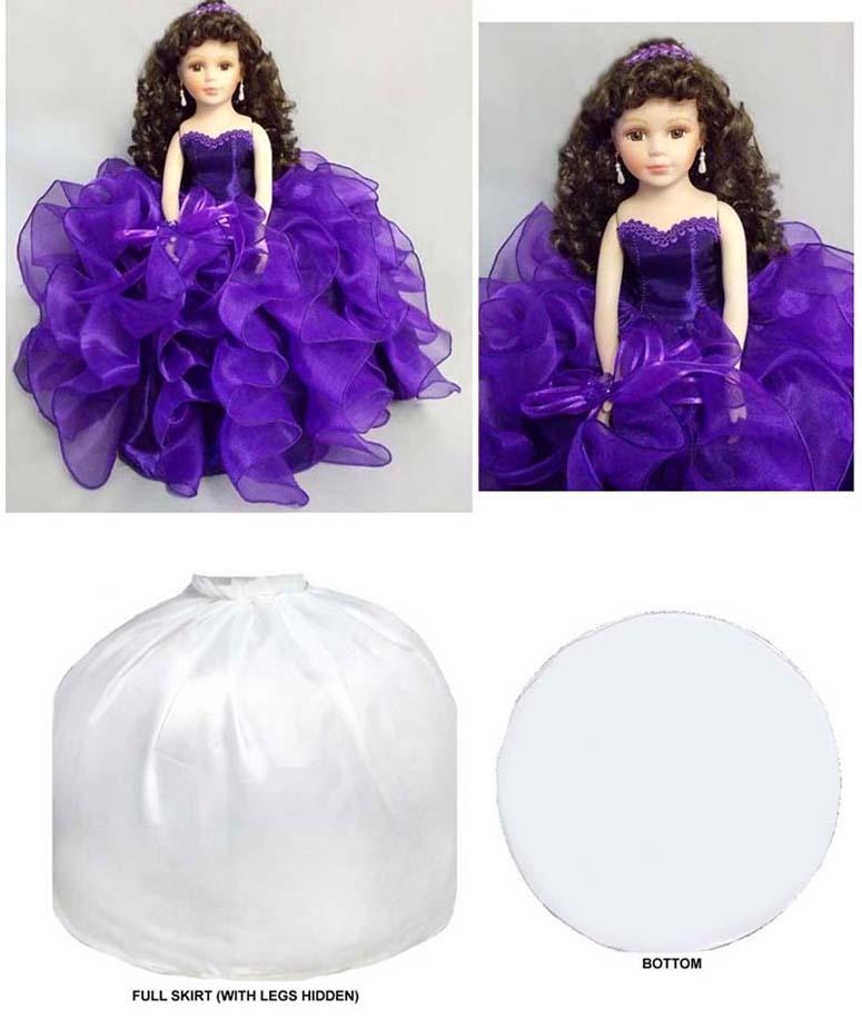"Princess" Quinceanera - Sweet 16 - Anniversary Porcelain Doll image