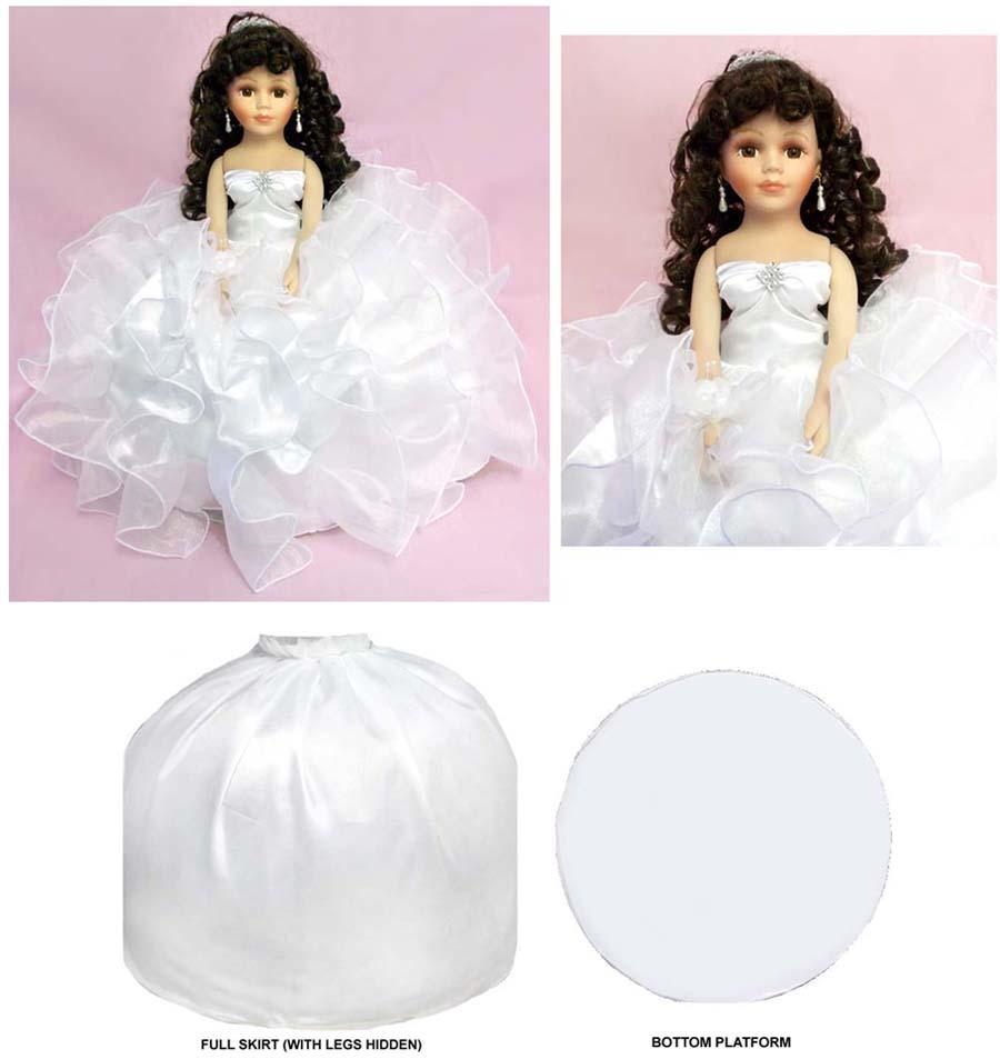 "Princess" Quinceanera - Sweet 16 - Anniversary Porcelain Doll image