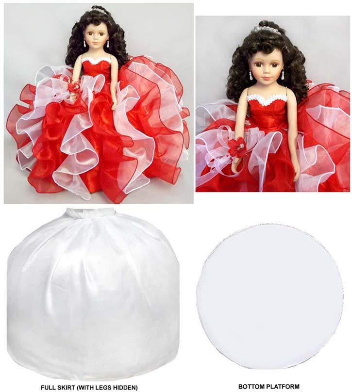 "Princess" Quinceanera - Sweet 16 - Anniversary Porcelain  Doll image