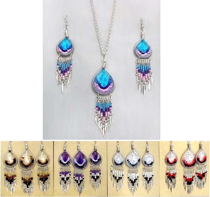 Native Pride Jewelry - 3 Pc Necklace & Earrings Sets image