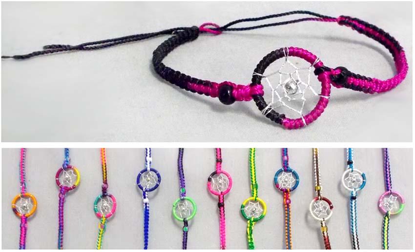 Authentic Hand Made Dream Catcher Bracelets - From Peru image