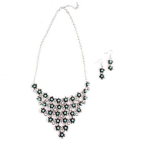 Native Pride American Indian - 3 Pc Necklace & Earrings Sets image