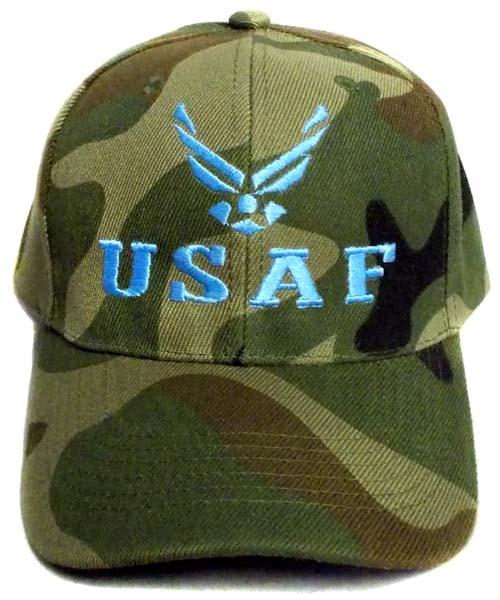 Embroidered Camouflage Military Caps - US Air Force image