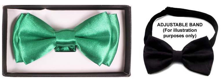Boys Adjustable Bow Tie - Green image