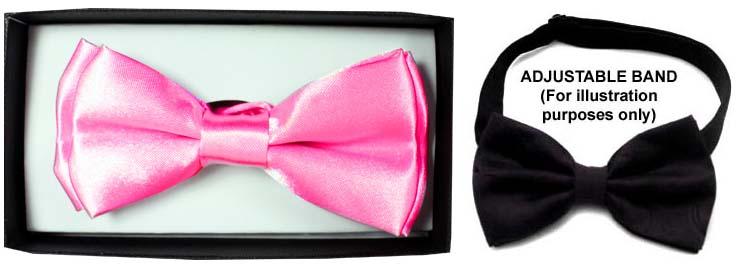 Boys Adjustable Bow Tie - Fuchsia image