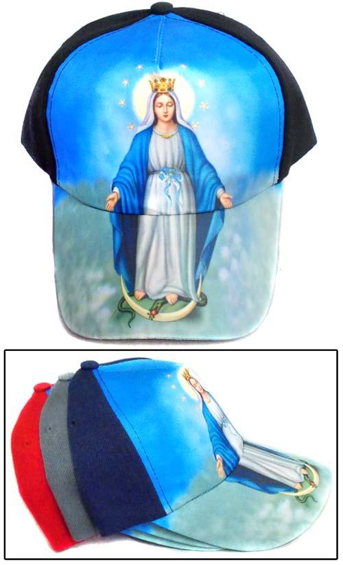 * Guadalupe Catholic Style Screen Printed Baseball Caps (CCap273SP) image