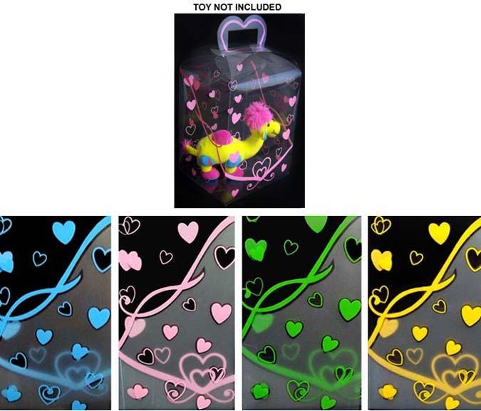 Clear Colorful Gift Display Boxes  - 8.25 Inches image