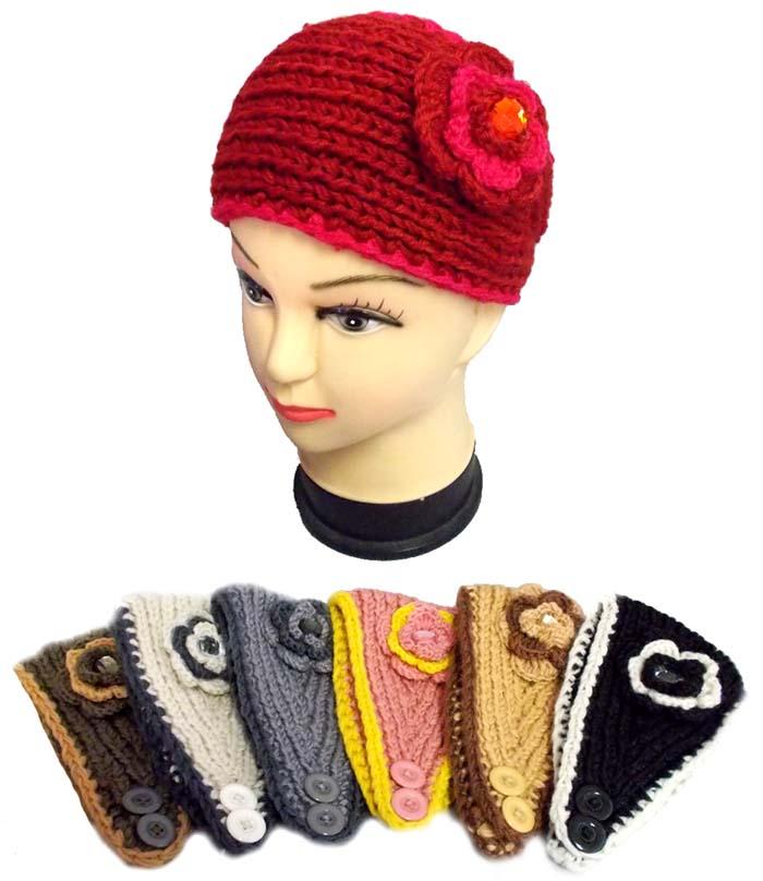 Knitted Head Bands - Ear Warmers For Women/Teenagers image