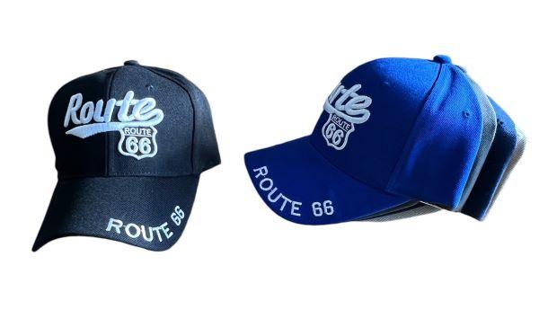 * Route 66 Embroidered Baseball Caps - Assorted Colors (7508-25) image