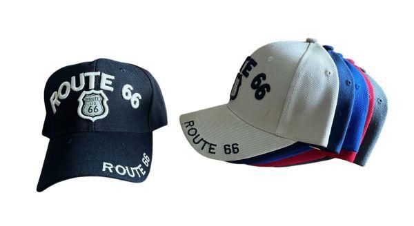Route 66 Embroidered Baseball Caps - Assorted Colors (7508-26) image