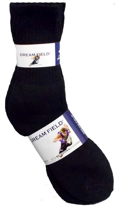 "Dreamfield" Adult Cotton Sports Socks - Size: 9-11 image