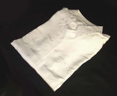 Embroidered Long Sleeves Silk Blouses  - Plus Size image
