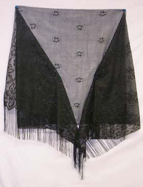Womens Shawls With Fringes - Size: 68" x 24" image
