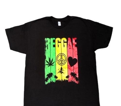 Reggae Rasta Marijuana Weed Pot T-Shirts - Men's Sizes image