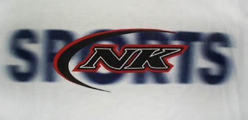 "N AIR" White Screenprinted T/Shirts For Adults image