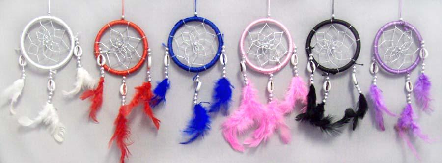 Native Pride Dream Catcher With Sea Shells - Diameter: 3.25" image
