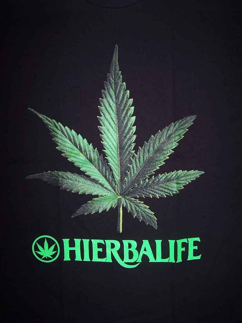 Herbalife Marijuana Weed Screen Printed T-Shirts image