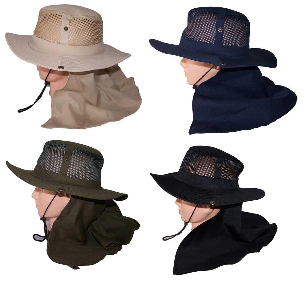 Safari Hiking Boonie Bush Military Neck Cover Hats image